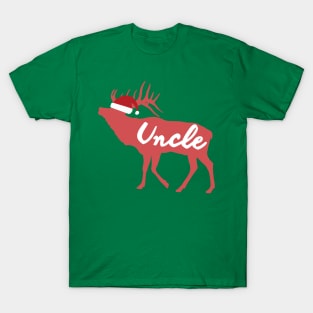 Uncle Reindeer Family Group Christmas Eve Matching T-Shirt